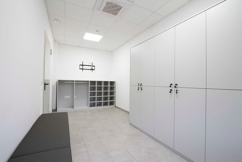 Custom office storage cabinets for professional spaces.
